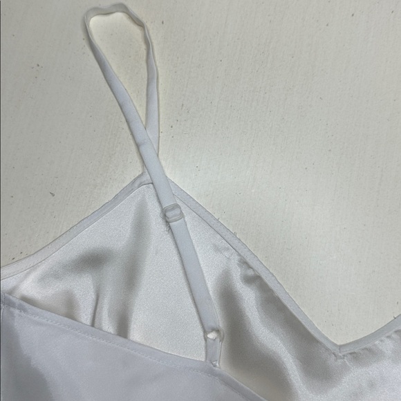 Boston Proper 100% Silk Sheer V Neck Blouse with V Neck Camisole Top Size 12 - Picture 9 of 16